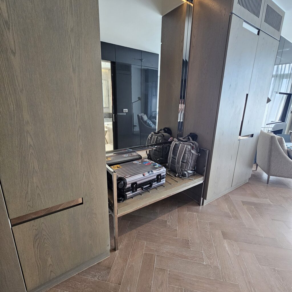 Ritz-Carlton Baku Executive Suite Bedroom Storage Space