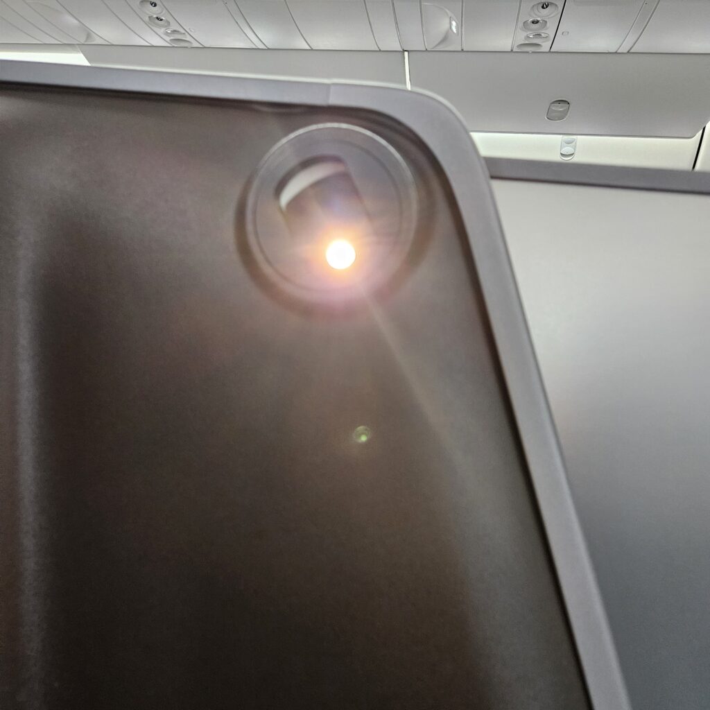 EVA Air Boeing 787-10 Business Class Seat Reading Light