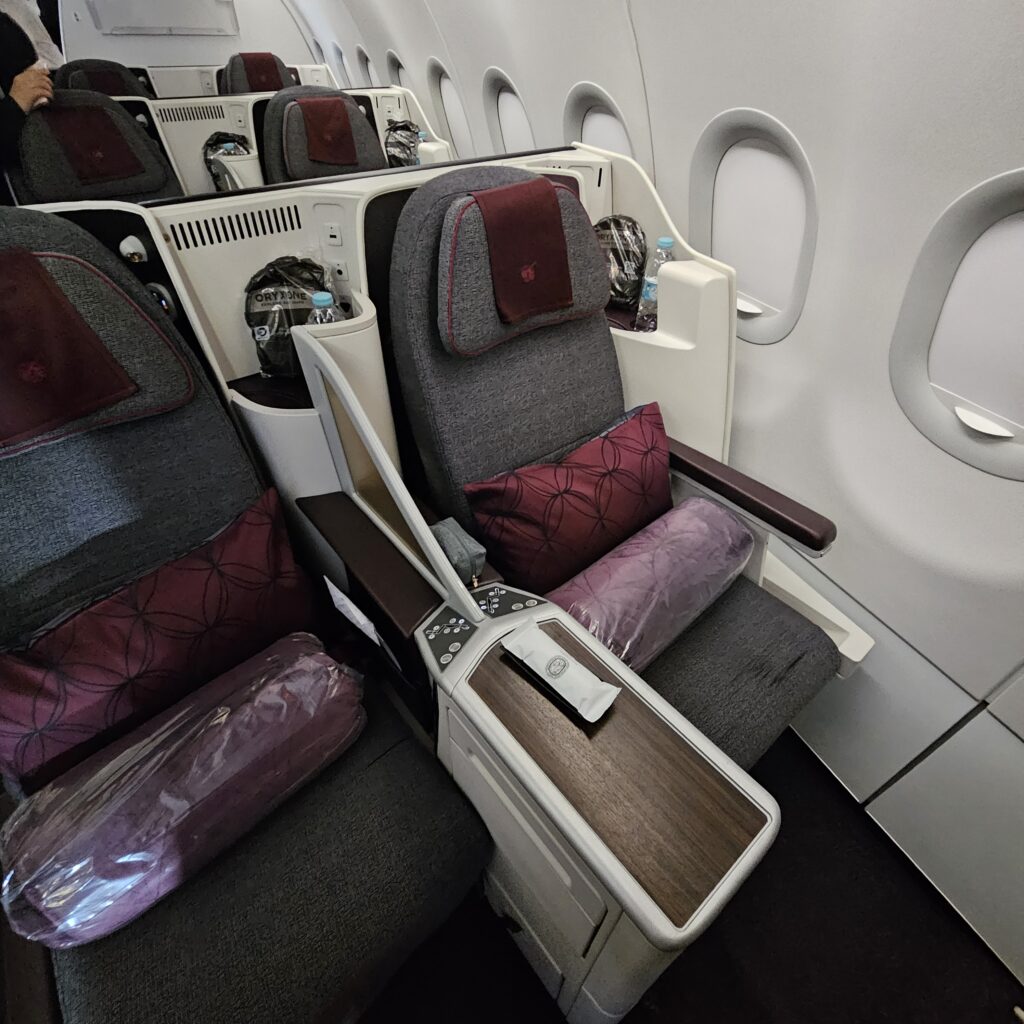 Qatar Airways Airbus A320 Lie Flat