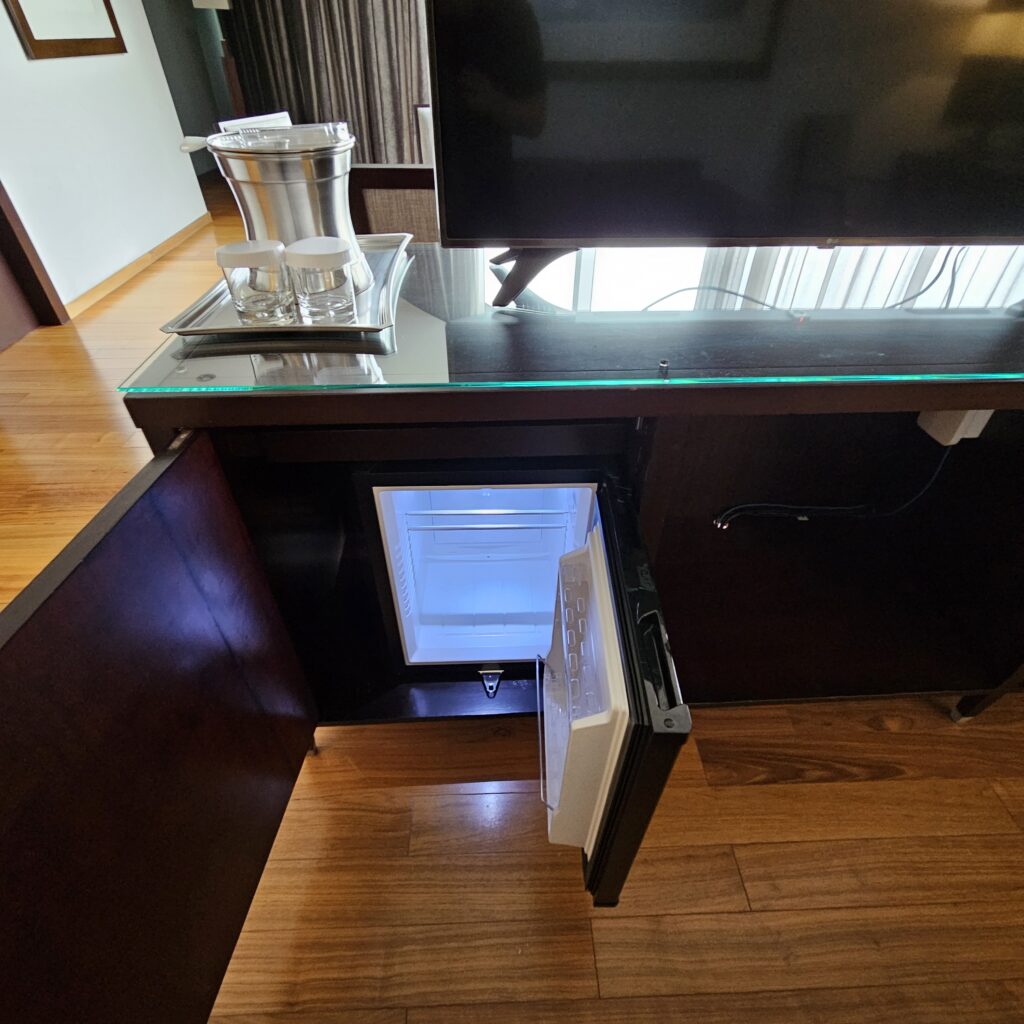 Hilton Mexico City Reforma Master Suite Living Room Mini Fridge