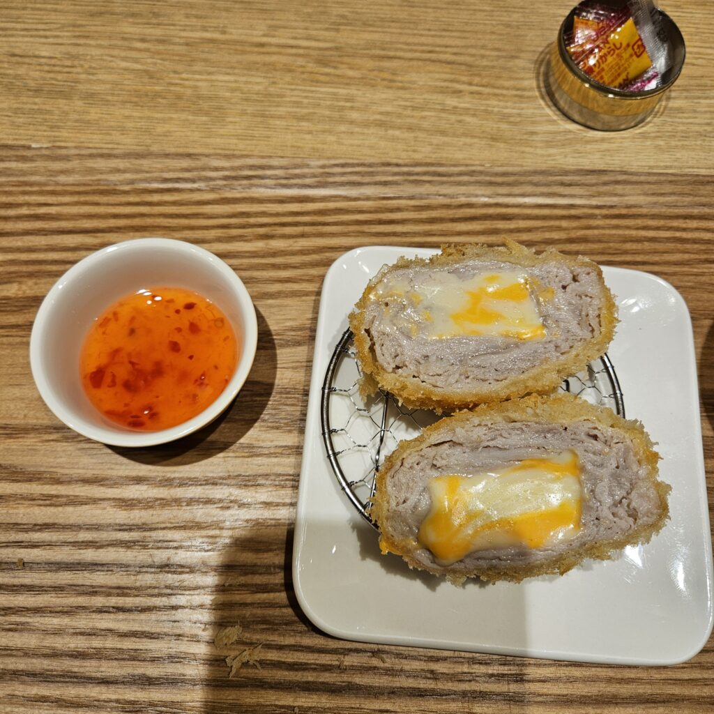 Dinner at Tonkatsu Narikura 7 Tonkatsu Narikura Cheese mille feuille