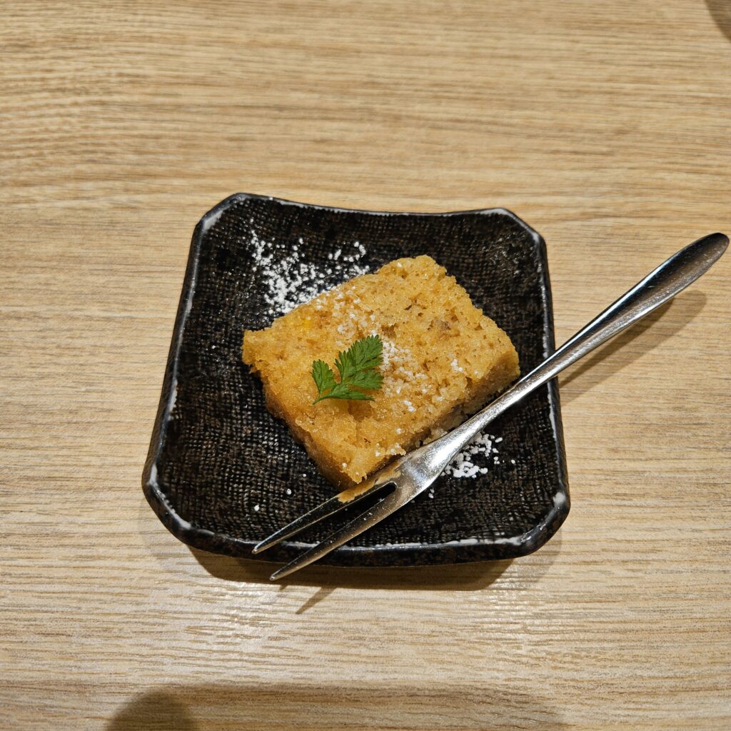 Dinner at Tonkatsu Narikura 8 Tonkatsu Narikura Banana Bread Dessert