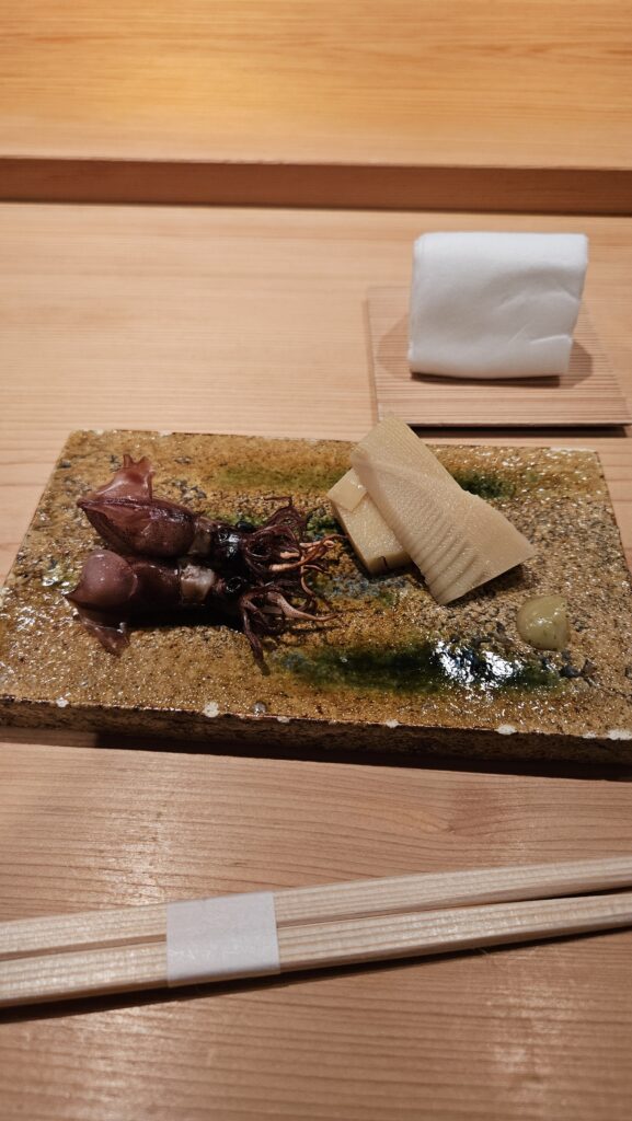 Sushi Sakai Firefly Squid & Bamboo Shoots